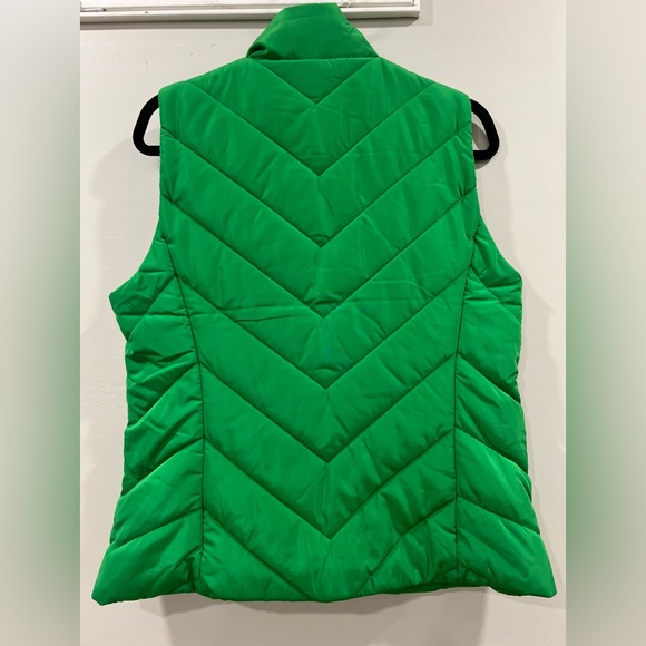 Michael Kors Quilted Puffer Vest Lightweight, Sleeveless & Full-zip Green NWT - Picture 3 of 7